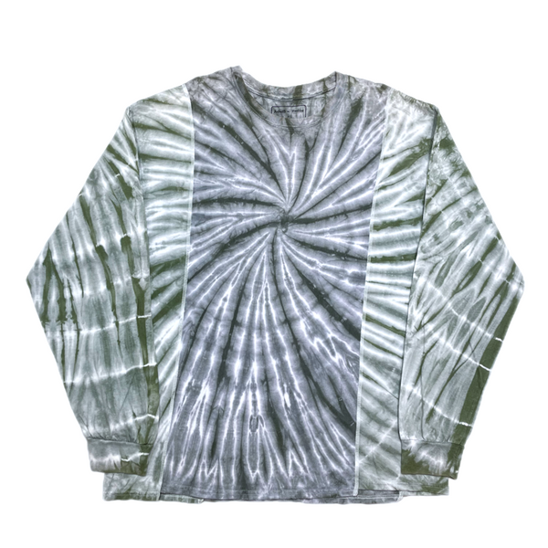 (DESIGNERS) Rebuild by Needles TIE DYE PATTERN REMAKE PATCHWORK LONG SLEEVE T-SHIRT