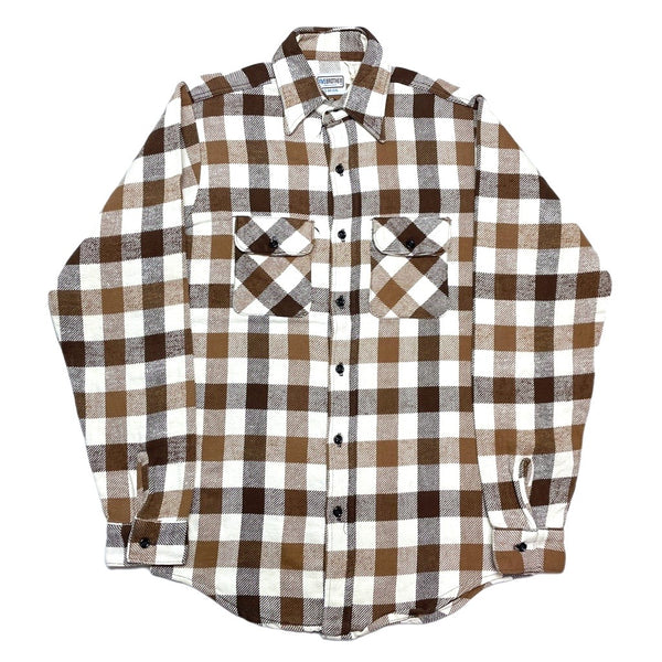 (VINTAGE) 1980'S～ MADE IN USA FIVE BROTHER PLAID PATTERN HEAVY FLANNEL SHIRT