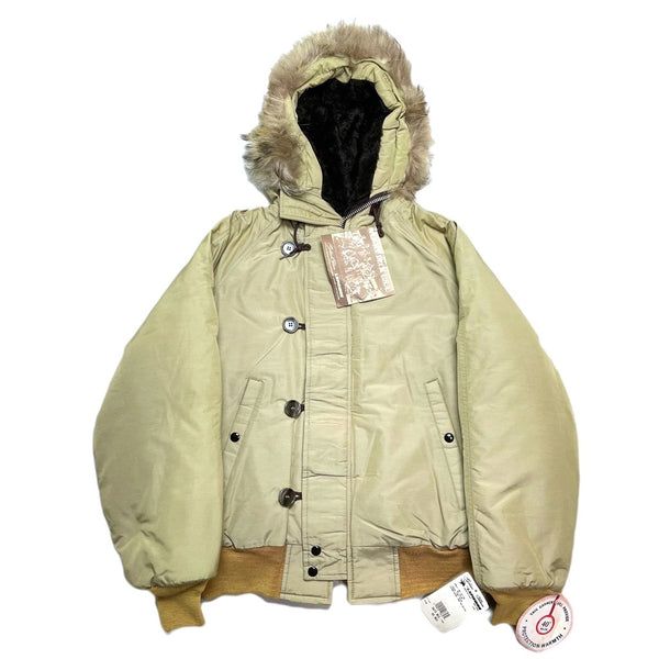 (VINTAGE) DEAD STOCK NEW 1990's～ MADE IN USA GOLDEN FLEECE by SPIEWAK N-2B TYPE FLIGHT JACKET