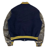 (VINTAGE) 1990'S～ MADE IN USA GOLDEN BEAR PLAIN SLEEVE LEATHER VARSITY JACKET