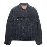 (VINTAGE) 1980'S～ Levi's 75505-0259 2 POCKET YARN DYED BLACK DENIM TRUCKER JACKET
