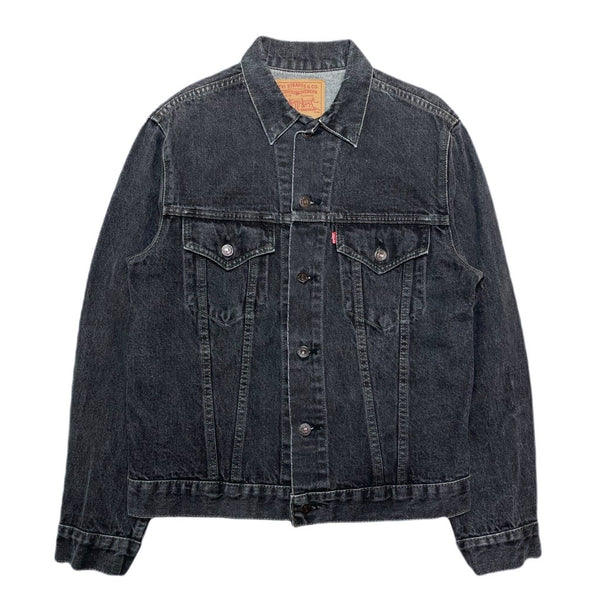 (VINTAGE) 1980'S～ Levi's 75505-0259 2 POCKET YARN DYED BLACK DENIM TRUCKER JACKET