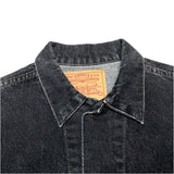 (VINTAGE) 1980'S～ Levi's 75505-0259 2 POCKET YARN DYED BLACK DENIM TRUCKER JACKET