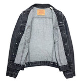 (VINTAGE) 1980'S～ Levi's 75505-0259 2 POCKET YARN DYED BLACK DENIM TRUCKER JACKET