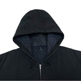 (DESIGNERS) AD1991 COMME des GARCONS HOMME PADDED ZIP UP HOODED JACKET
