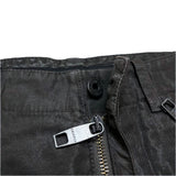 (designers) MADE IN ITALY GRIFFIN 3D KNEE DESIGN PANTS