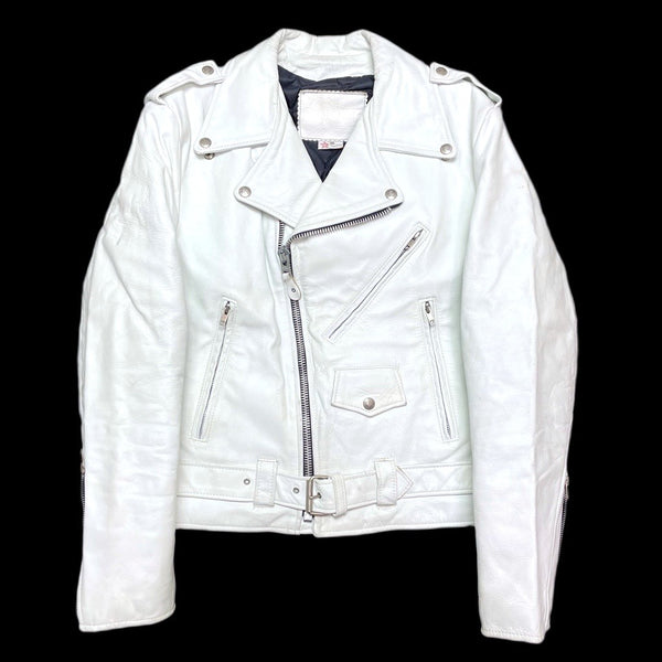 (VINTAGE) 1990'S～ MADE IN USA BRANDED GARMENTS DOUBLE BREASTED LEATHER BIKER JACKET