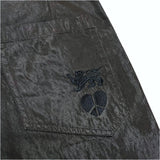 (designers) MADE IN ITALY GRIFFIN 3D KNEE DESIGN PANTS