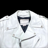 (VINTAGE) 1990'S～ MADE IN USA BRANDED GARMENTS DOUBLE BREASTED LEATHER BIKER JACKET
