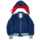 (DESIGNERS) 1990'S～ PINK HOUSE CWU-36/P TYPE PADDED DENIM FLIGHT JACKET WITH HOOD