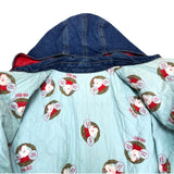 (DESIGNERS) 1990'S～ PINK HOUSE CWU-36/P TYPE PADDED DENIM FLIGHT JACKET WITH HOOD
