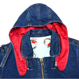 (DESIGNERS) 1990'S～ PINK HOUSE CWU-36/P TYPE PADDED DENIM FLIGHT JACKET WITH HOOD