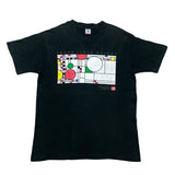 (t-shirt) 1993 MADE IN USA FRANK LLOYD WRIGHT PRINT T-SHIRT