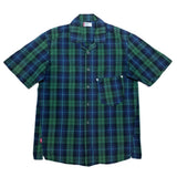 (vintage) 2002 Levi's ENGINEERED JEANS PLAID PATTERN OPEN COLLAR SHORT SLEEVE SHIRT