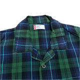 (vintage) 2002 Levi's ENGINEERED JEANS PLAID PATTERN OPEN COLLAR SHORT SLEEVE SHIRT