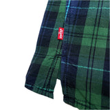 (vintage) 2002 Levi's ENGINEERED JEANS PLAID PATTERN OPEN COLLAR SHORT SLEEVE SHIRT