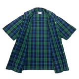 (vintage) 2002 Levi's ENGINEERED JEANS PLAID PATTERN OPEN COLLAR SHORT SLEEVE SHIRT