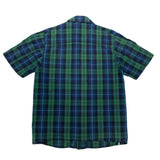 (vintage) 2002 Levi's ENGINEERED JEANS PLAID PATTERN OPEN COLLAR SHORT SLEEVE SHIRT