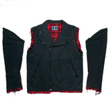 (designers) HEX ANTISTYLE 2WAY DESIGN DOUBLE BREASTED COTTON BIKER JACKET