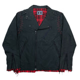 (designers) HEX ANTISTYLE 2WAY DESIGN DOUBLE BREASTED COTTON BIKER JACKET
