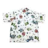 (designers) 1990'S～ MADE IN JAPAN Karl Helmut VESPA PATTERN ALL OVER PRINT LOOP COLLAR SHORT SLEEVE BOX SHIRT