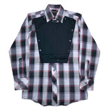 (vintage) 1980'S～ SHEEPLERS PLAID PATTERN BIB FRONT SHIRT