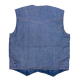 (vintage) 1980'S～ Hansa-Branta VAT DYED DENIM X NYLON REVERSIBLE DOWN VEST
