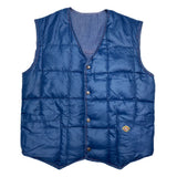 (vintage) 1980'S～ Hansa-Branta VAT DYED DENIM X NYLON REVERSIBLE DOWN VEST