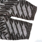 (DESIGNERS) 1990'S～ ISSEY MIYAKE BLACK TAG DIAGONALLY WEAVED COTTON LINEN SHORT SLEEVE KNIT