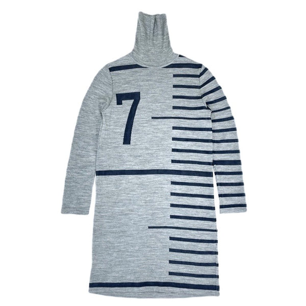 (DESIGNERS) 2000'S～ Jean Paul GAULTIER MEASURE PATTERN LONG LENGTH TURTLENECK KNIT