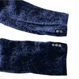(DESIGNERS) 1990'S～ A.T ATSURO TAYAMA PAISLEY PATTERN THICK VELOUR DOUBLE BREASTED BLAZER JACKET