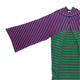 (designers) AD2018 MADE IN JAPAN COMME des GARCONS HOMME PLUS THIN STRIPE X THICK STRIPE PANELED DESIGN DEFORMED SHIRT