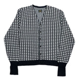 (DESIGNERS) MADE IN JAPAN Needles HOUNDSTOOTH PATTERN KNIT CARDIGAN