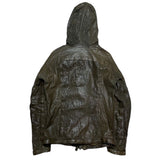 (DESIGNERS) MADE IN JAPAN CHRISTIAN PEAU WASHED LEATHER ZIP UP HOODIE