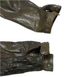 (DESIGNERS) MADE IN JAPAN CHRISTIAN PEAU WASHED LEATHER ZIP UP HOODIE