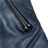 (DESIGNERS) 2007 MADE IN ITALY MAISON MARGIELA 14 KOKONOE TAG SINGLE BREASTED LEATHER BIKER JACKET