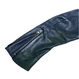 (DESIGNERS) 2007 MADE IN ITALY MAISON MARGIELA 14 KOKONOE TAG SINGLE BREASTED LEATHER BIKER JACKET