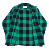 (DESIGNERS) 1999 GENERAL RESEARCH BLOCK CHECKERED LOOP COLLAR BOX SHIRT WITH PARASITE POCKET
