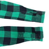 (DESIGNERS) 1999 GENERAL RESEARCH BLOCK CHECKERED LOOP COLLAR BOX SHIRT WITH PARASITE POCKET