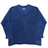 (vintage) MADE IN DENMARK BLUE WILLI'S INDIGO DYED COTTON KNIT