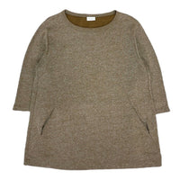 (DESIGNERS) MADE IN TURKEY DRIES VAN NOTEN 3/4 SLEEVES SWEAT SHIRT WITH POCKET