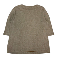 (DESIGNERS) MADE IN TURKEY DRIES VAN NOTEN 3/4 SLEEVES SWEAT SHIRT WITH POCKET
