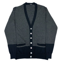 (DESIGNERS) 2000'S～ UNDERCOVERISM X UNDER COVER STRIPED PATTERN KNIT CARDIGAN