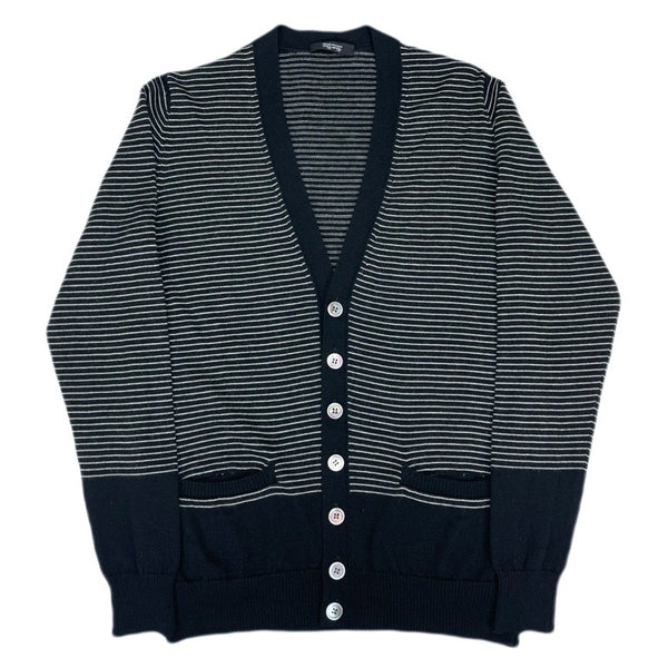 (DESIGNERS) 2000'S～ UNDERCOVERISM X UNDER COVER STRIPED PATTERN KNIT CARDIGAN