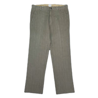 (DESIGNERS) MADE IN ITALY C.P.COMPANY STRIPED PATTERN 4 POCKET COTTON SLACKS