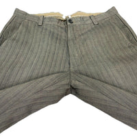 (DESIGNERS) MADE IN ITALY C.P.COMPANY STRIPED PATTERN 4 POCKET COTTON SLACKS