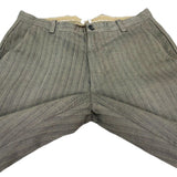 (DESIGNERS) MADE IN ITALY C.P.COMPANY STRIPED PATTERN 4 POCKET COTTON SLACKS