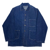 (vintage) 1940'S～ UNKNOWN DENIM CHORE JACKET WITH DONUT BUTTON