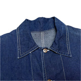 (vintage) 1940'S～ UNKNOWN DENIM CHORE JACKET WITH DONUT BUTTON
