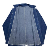 (vintage) 1940'S～ UNKNOWN DENIM CHORE JACKET WITH DONUT BUTTON